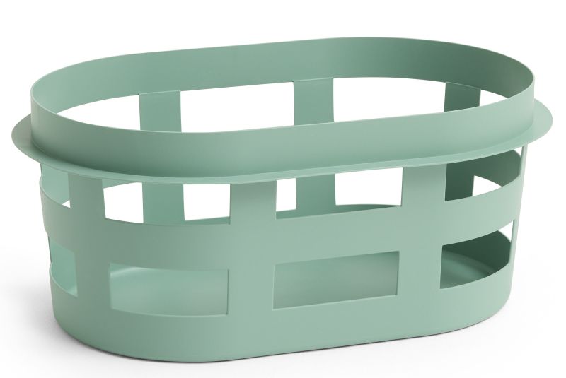 Panier à linge S vert foin recyclé