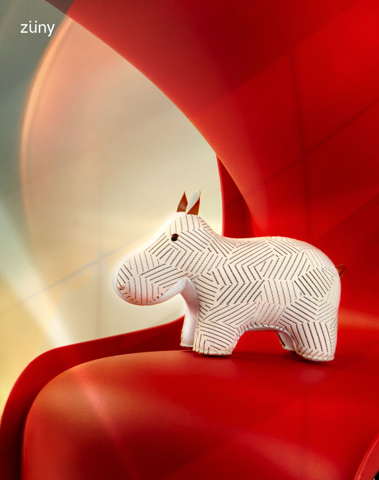 Serre-livres Hippo Razzle Dazzle blanc Züny x KVADRAT