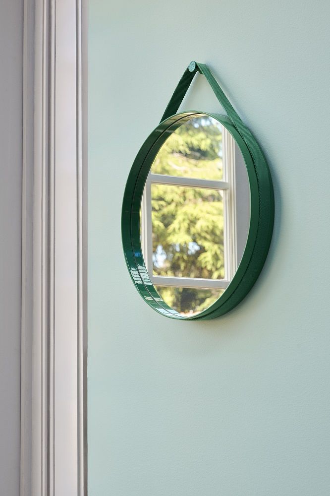 Strap Mirror No 2 Miroir mural Ø50 cm Hay brun