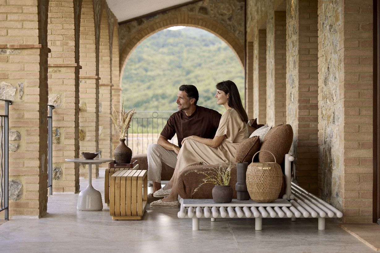 Sticks Platform Canapé avec chaise longue Outdoor Cane-Line