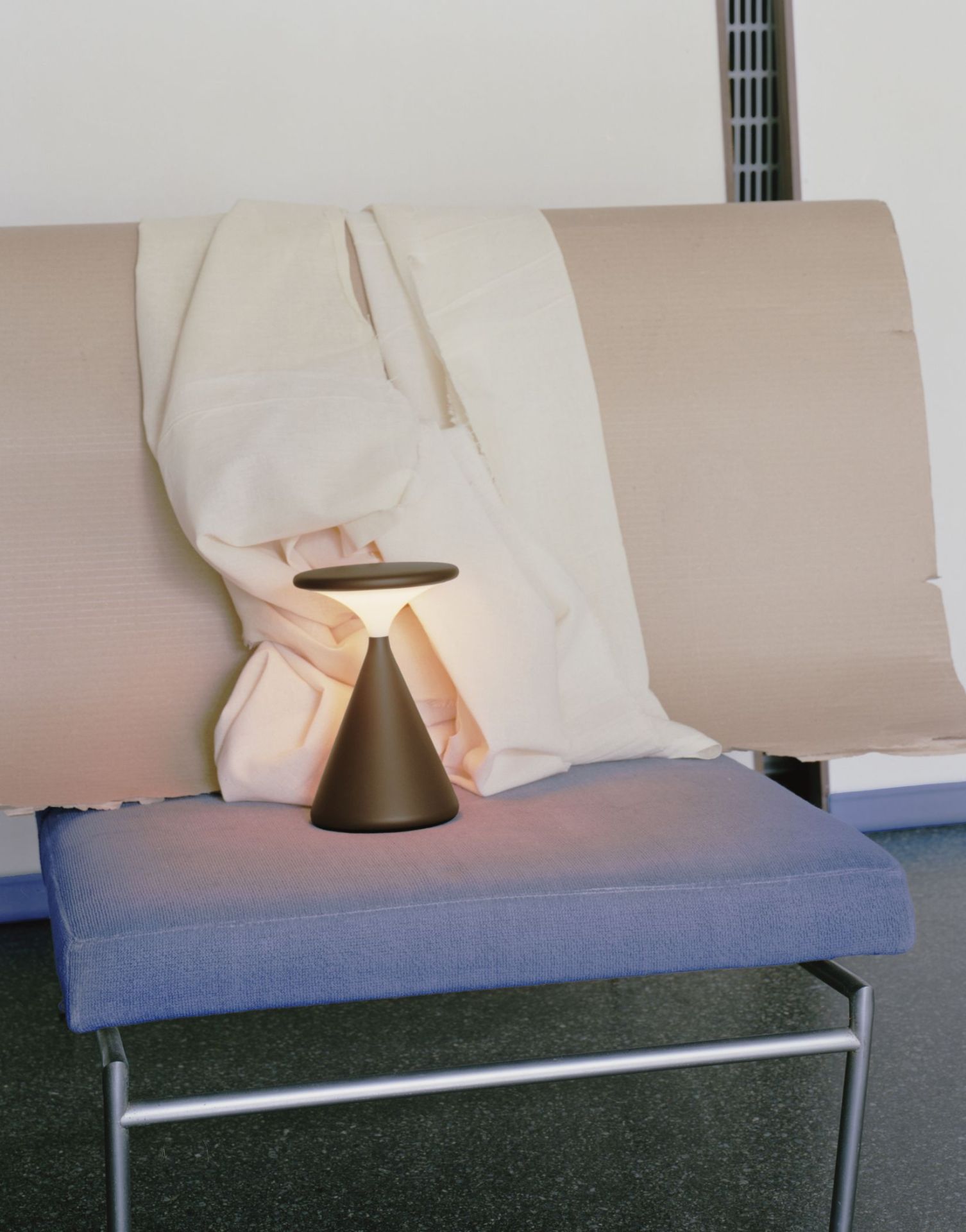 Salt Lampe à batterie / lampe de table Chocolate Grau