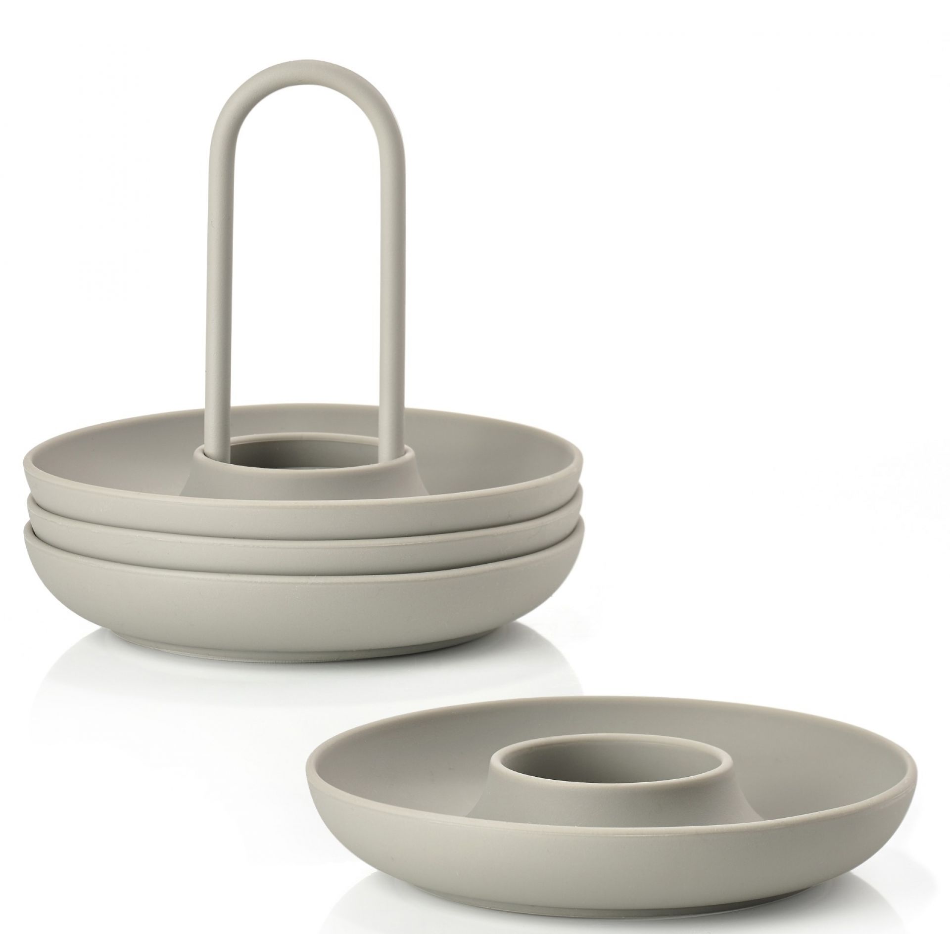 Singles Coquetier avec support Set de 4 Zone Denmark Mud OFFRE SPECIALE