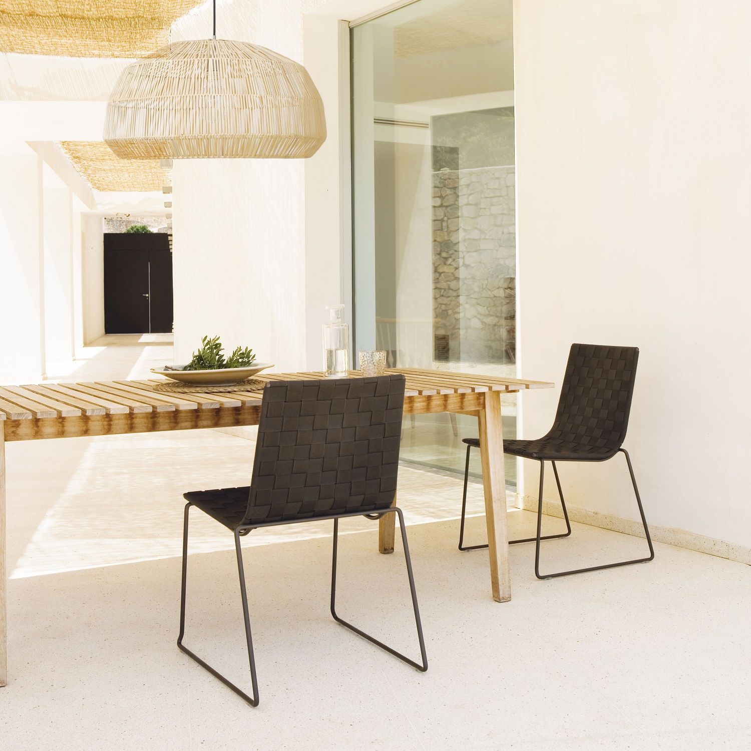 Trenza SI0700 Chaise d'extérieur empilable Andreu World