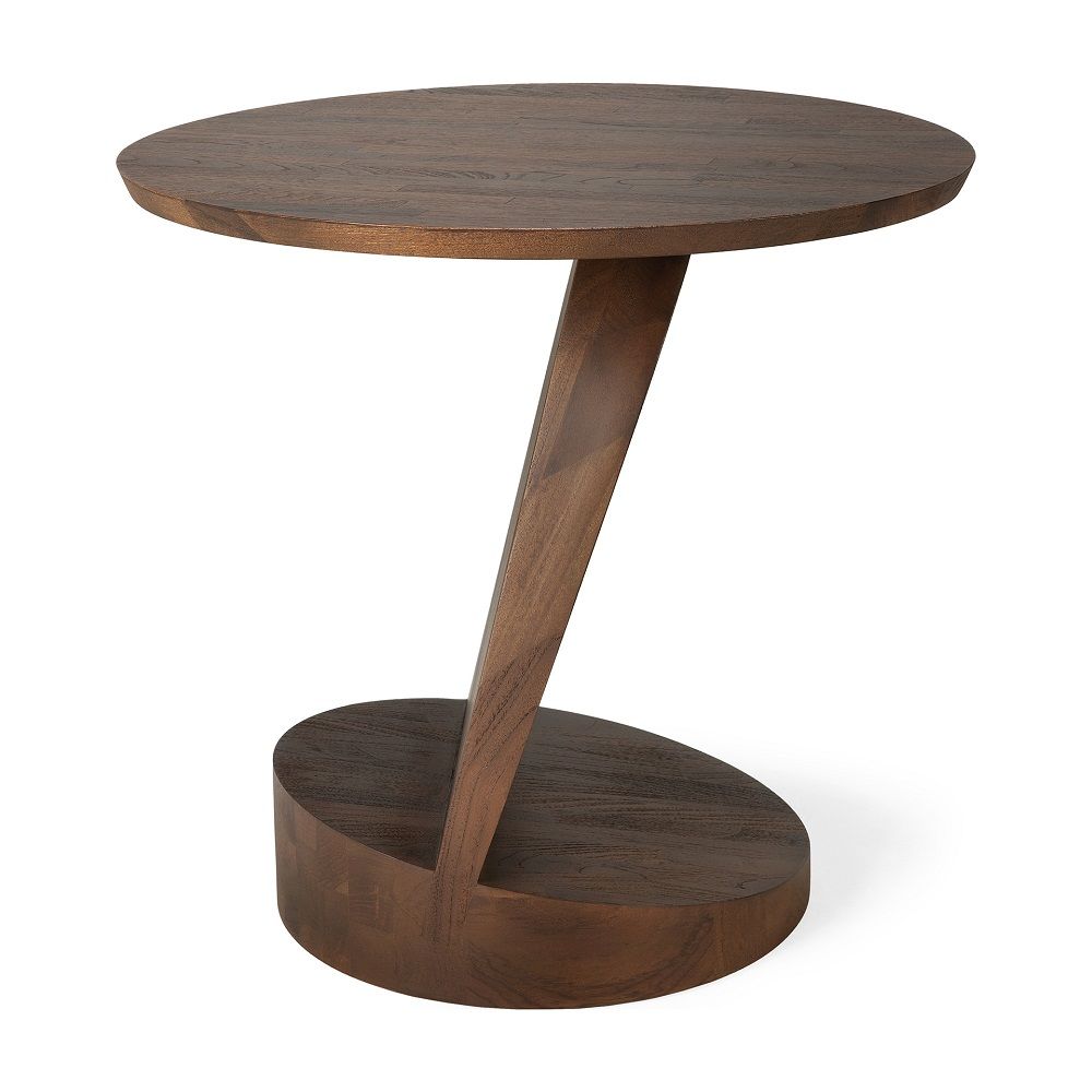 Table d'appoint Oblic ronde en teck Ethnicraft