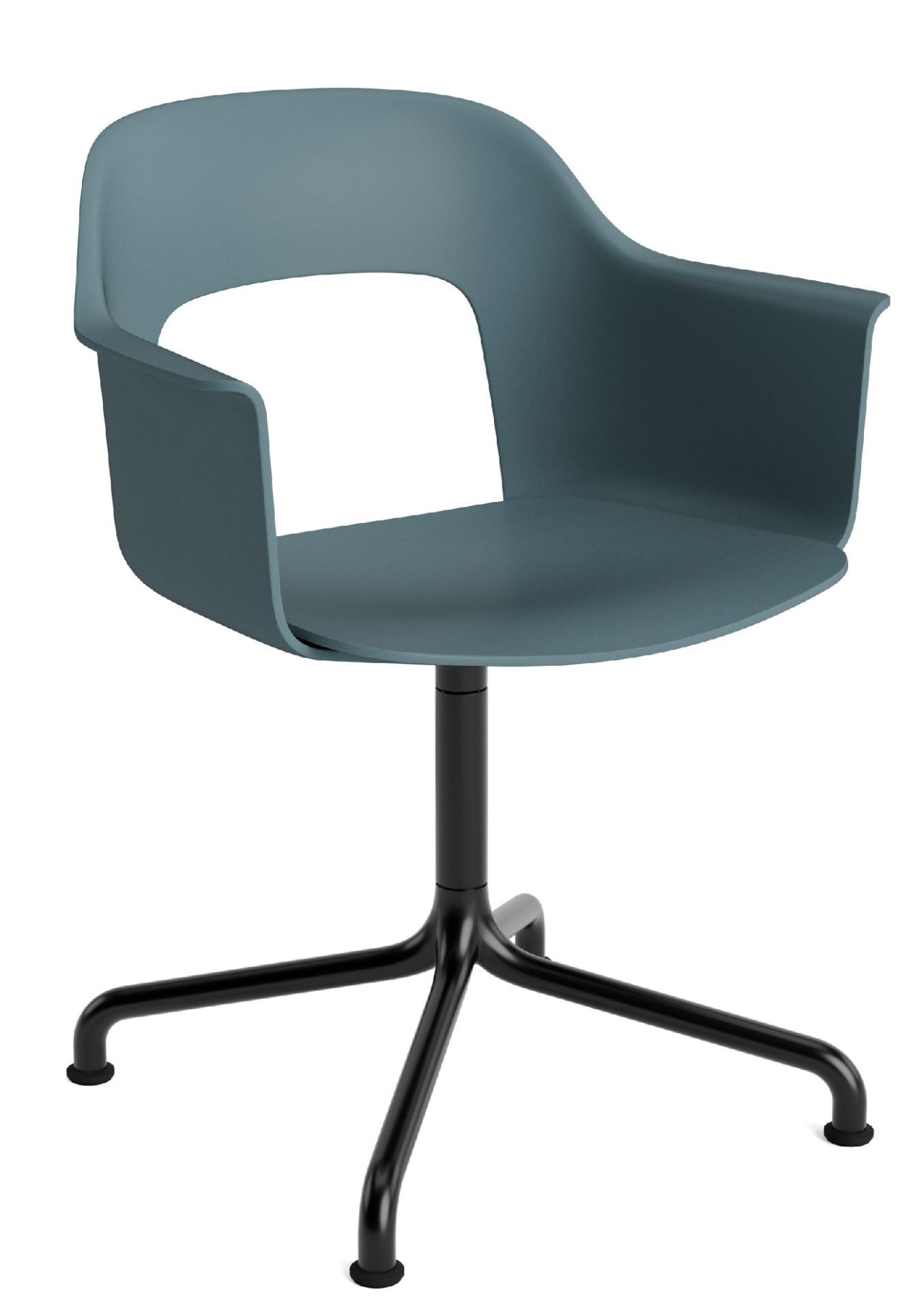 Layout Armchair 251 Fauteuil 4 pieds en étoile Pied pivotant avec base incurvée Hay  