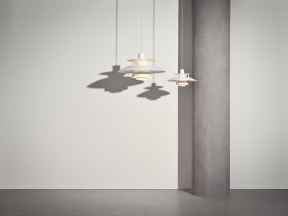 PH 5 Mini Monochrome Lampe suspension Louis Poulsen Pale Blush