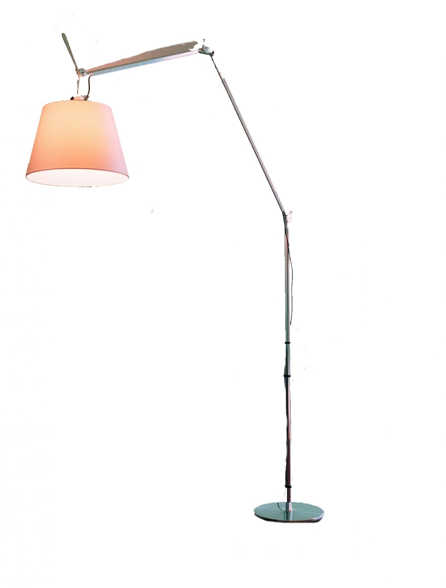 Tolomeo Mega LED Floor lampadaire base et tige noir (partie 2 de 3) Artemide