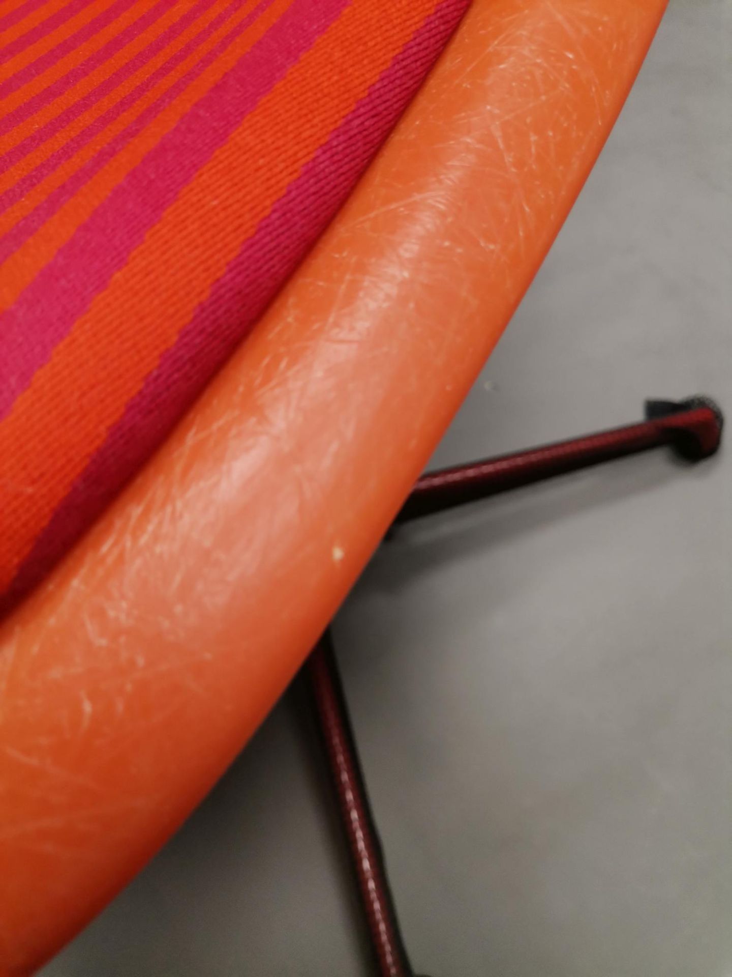 Eames Fiberglass Side Chair La Fonda Rouge Orange Vitra LIMITED EDITION OBJECTS IMPARFAITS
