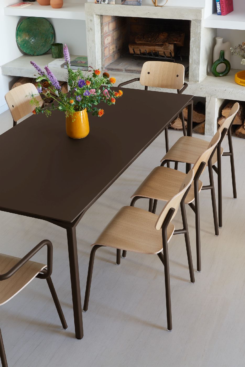 Studie Chair Chaise en chêne d'intérieur Fermob