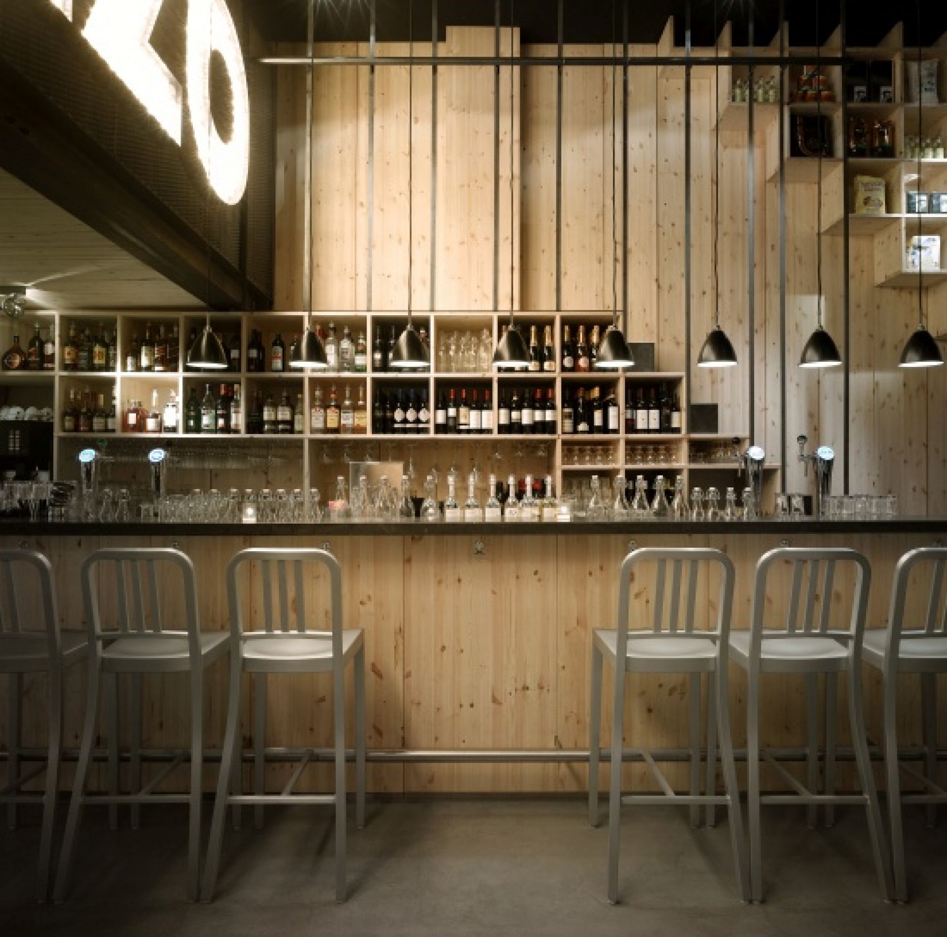 Navy Counterstool Tabouret de bar Emeco