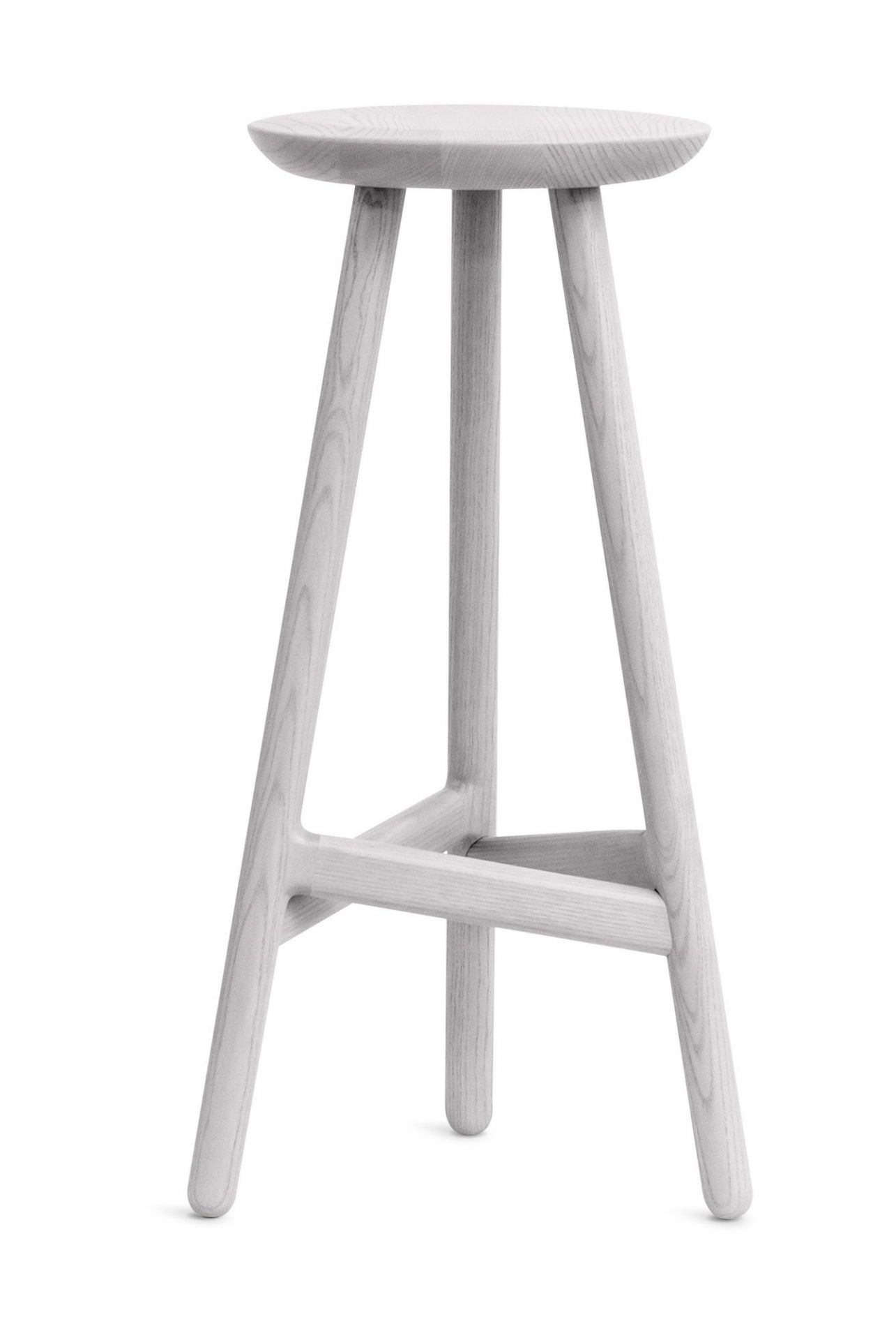 Ninety Stool Barhocker Vitamin-Esche grau