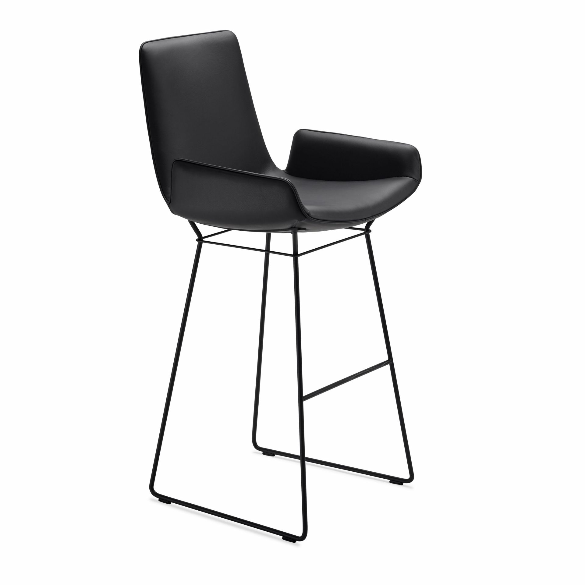 Amelie fauteuil de bar accoudoirs bas Freifrau Manufaktur