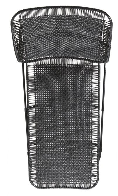 Cielo Lounge Chair low Chaise Lounge basse Outdoor ames Noir - Noir