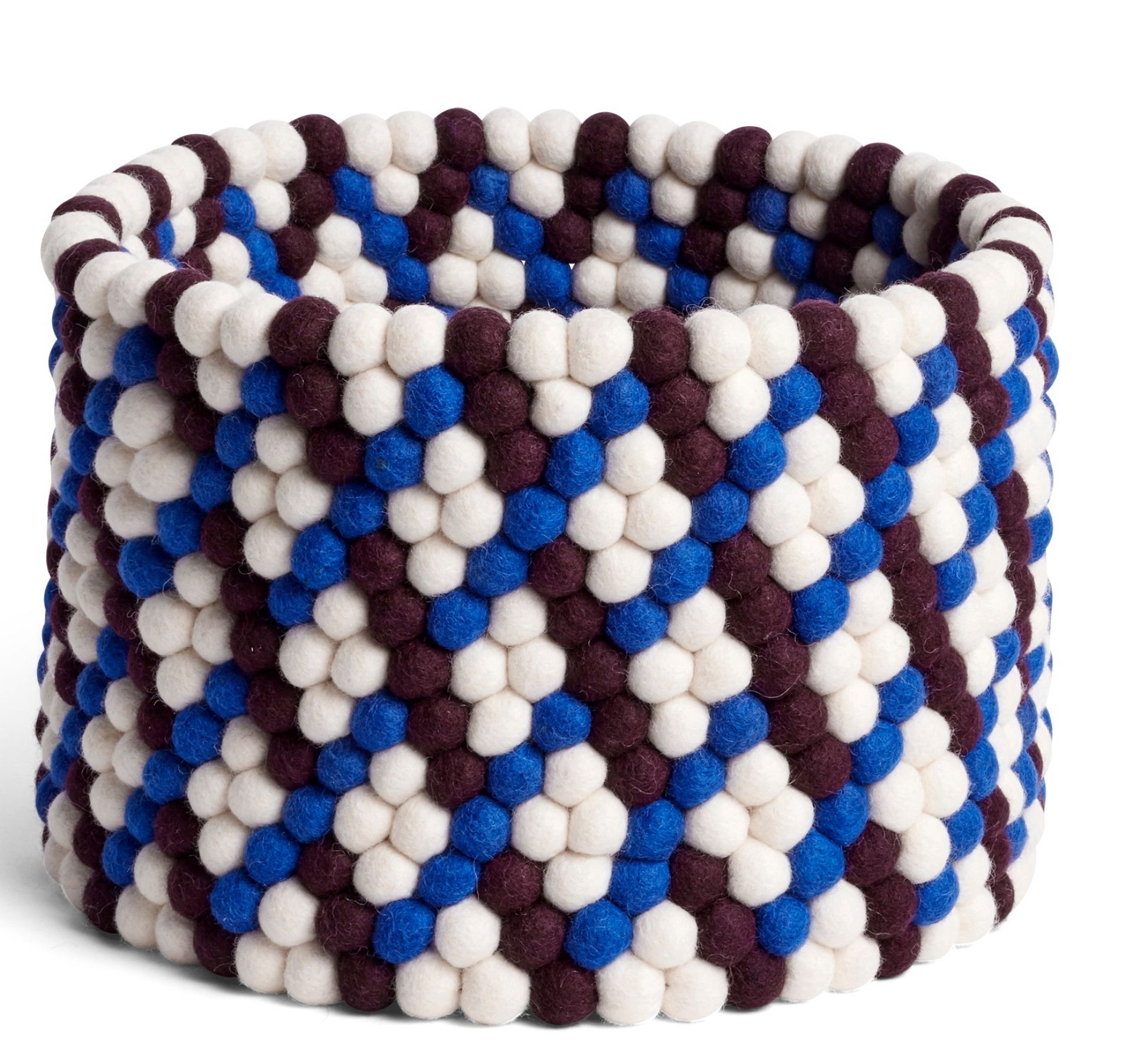 Hay Bead Basket Panier Hay Burgundy Basket Weave OFFRE SPECIALE
