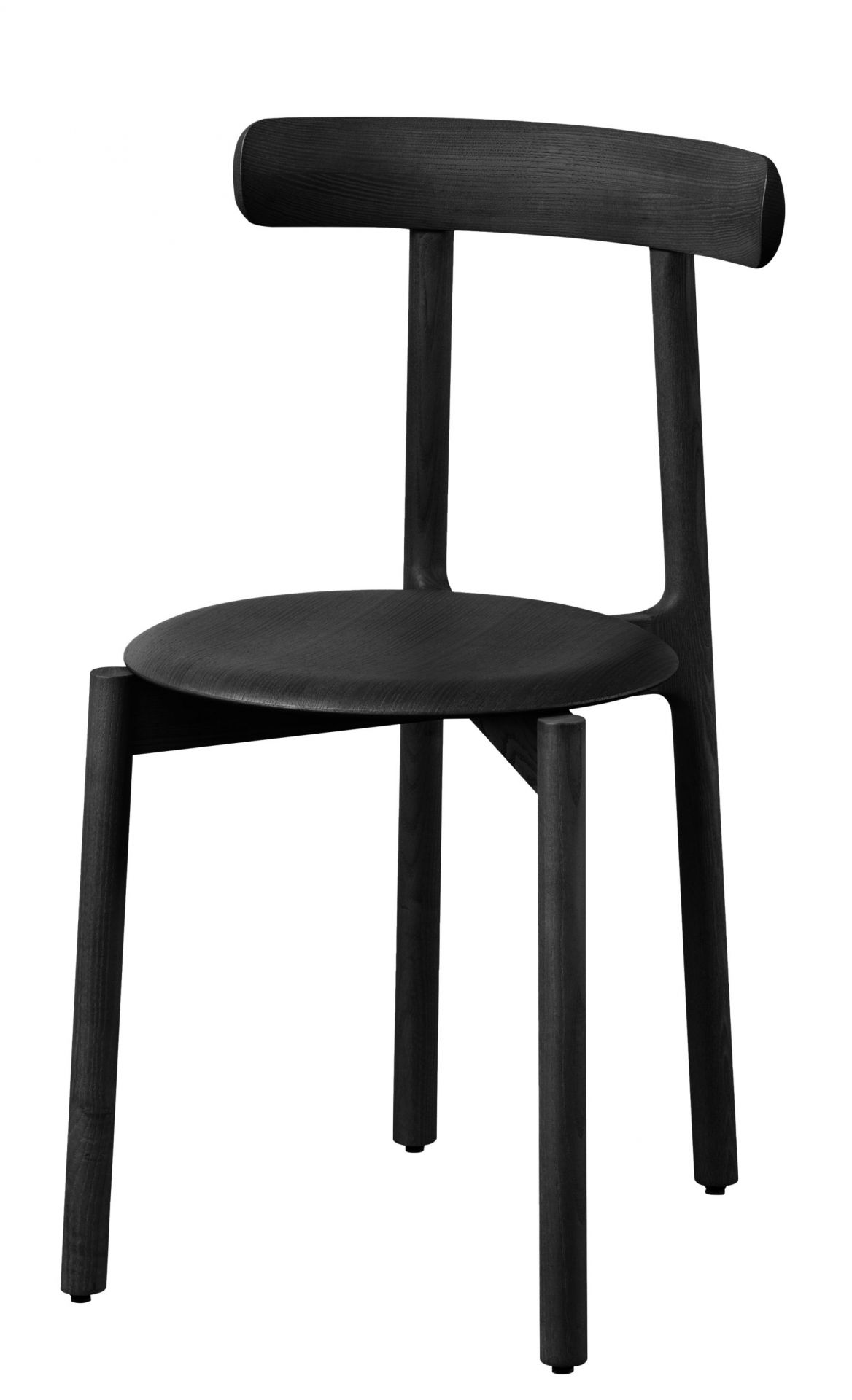 Bice Chaise Miniforms Frêne teinté noir Bice Chaise Miniforms Frêne teinté noir