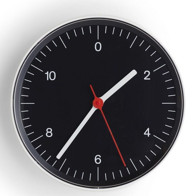 Wall Clock Horloge murale Hay Noir
