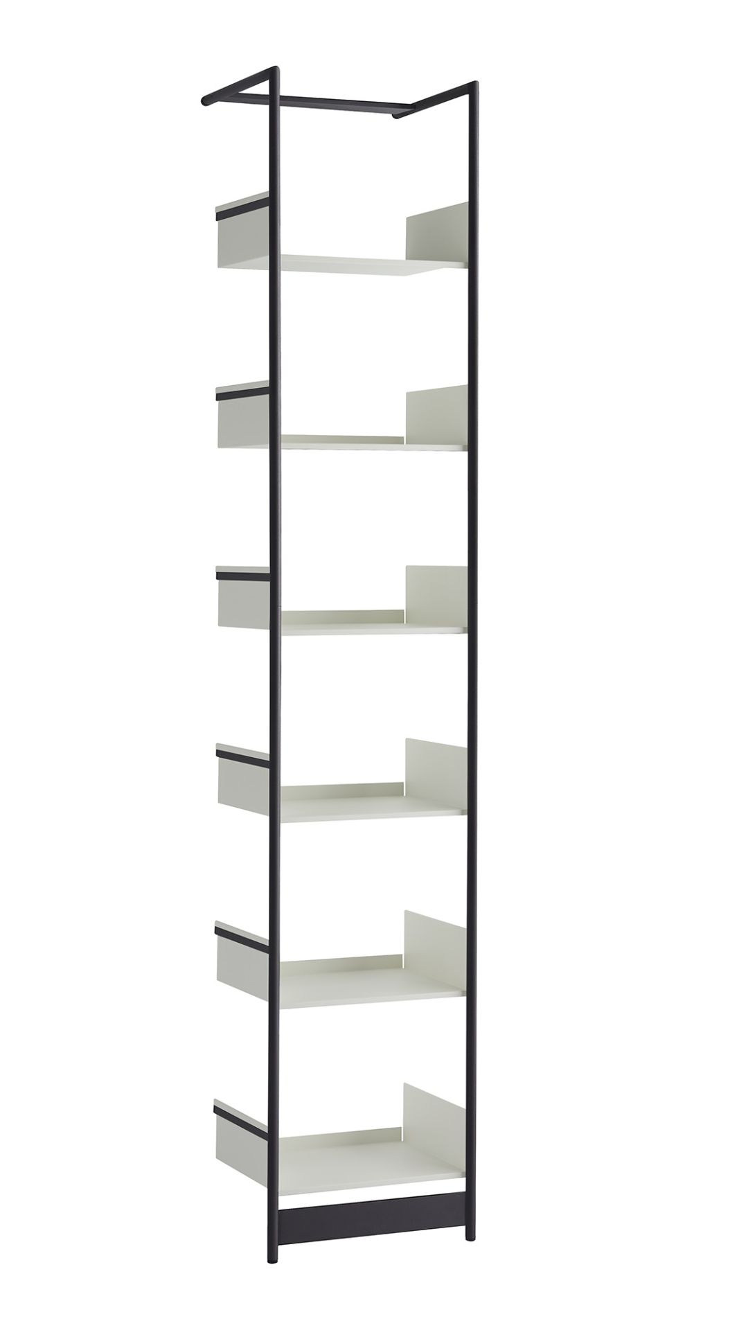 Pool 220 Étagère penchée Mox Cadre noir étagères blanc