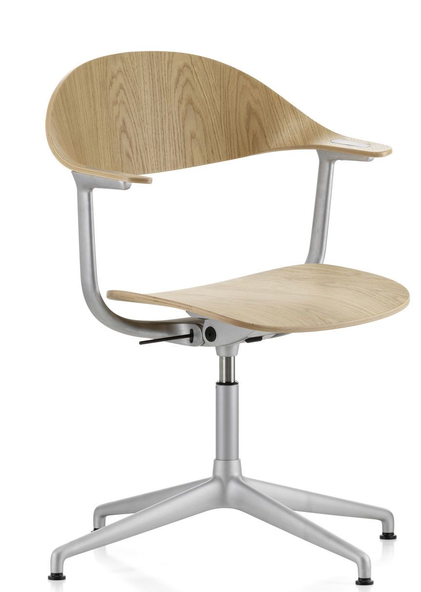 Mynt dossier et assise Plywood chaise de bureau Vitra