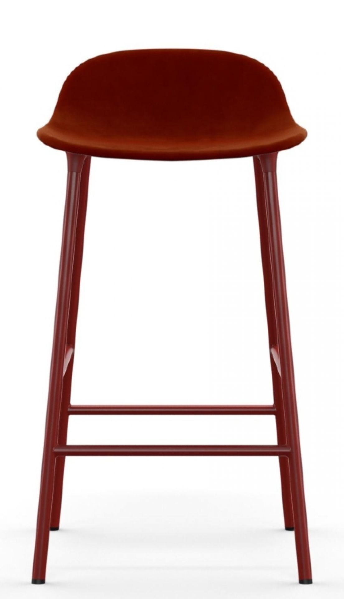 Form Barstool tabouret de bar H 65 cm Acier Rembourré Normann Copenhagen