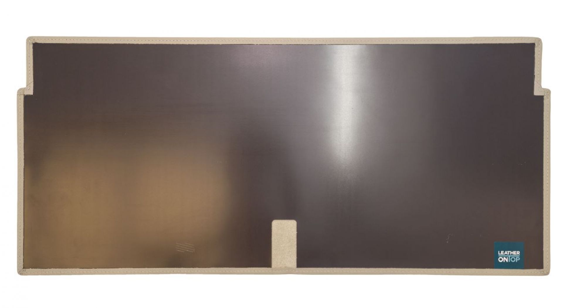 Housse en cuir pour USM Bureau intérieur Leather on Top 50x35 Gris clair