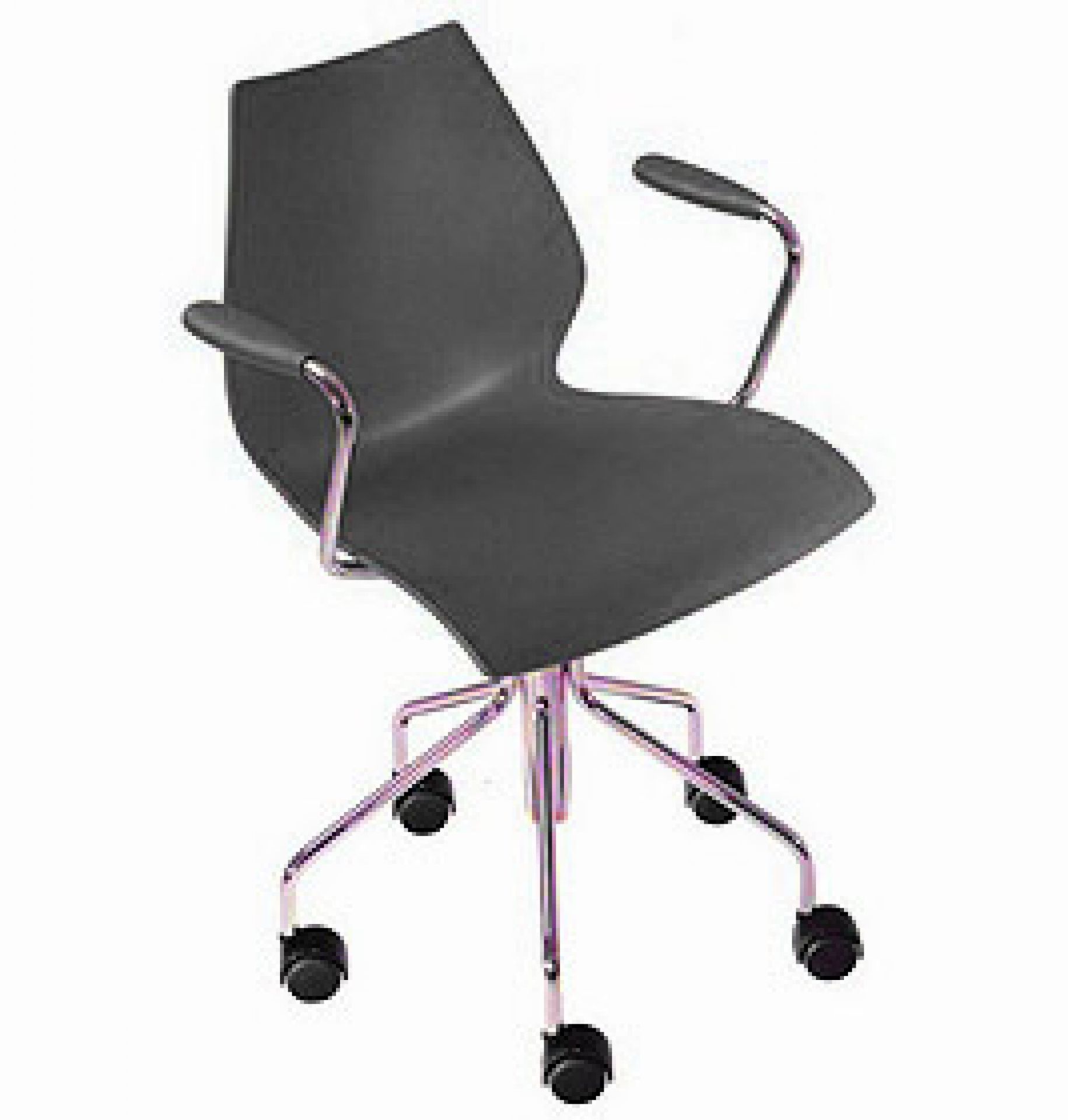 Chaise pivotante Maui avec vérin à gaz et accoudoirs Kartell