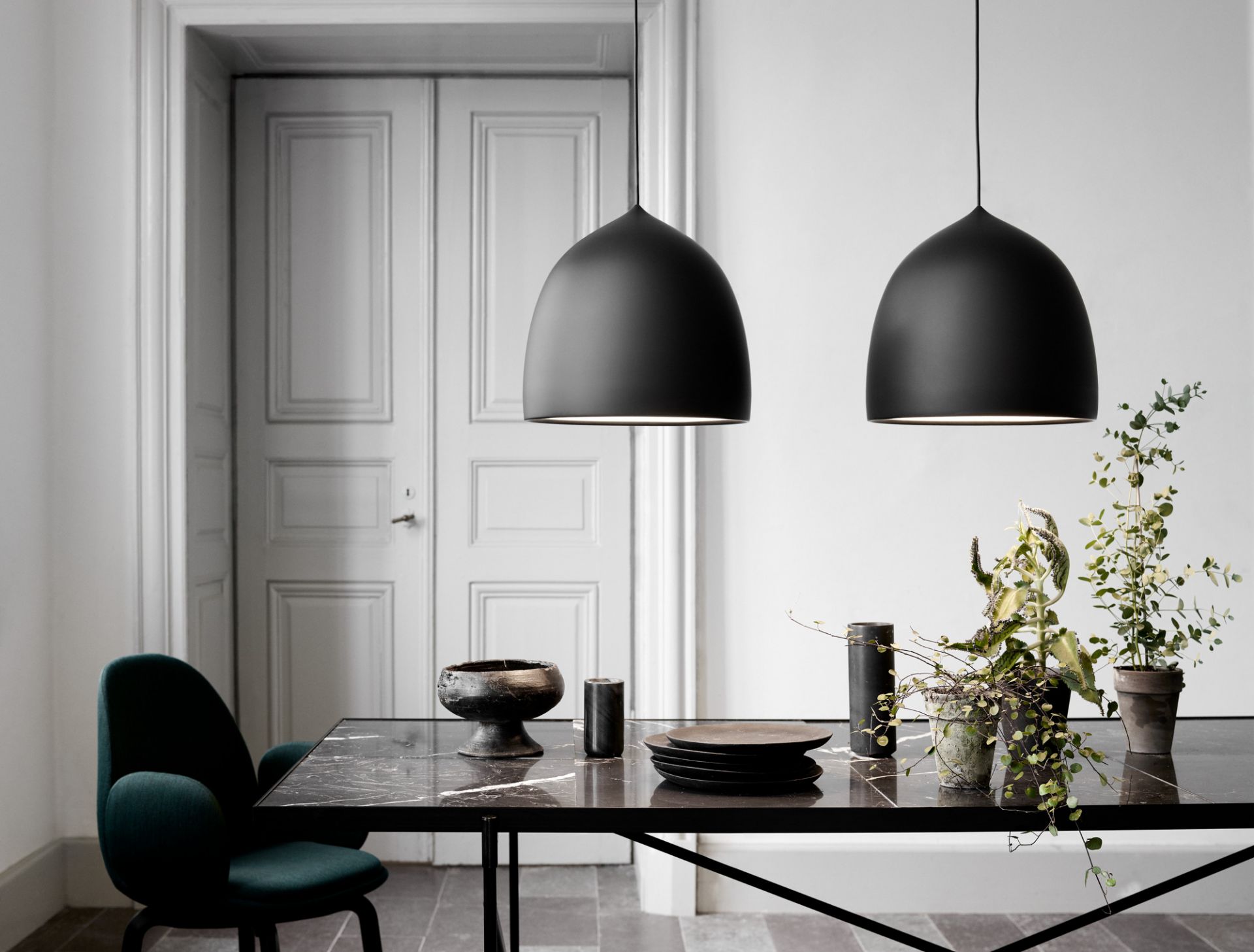 Suspence P2 Lampe à Suspension Fritz Hansen Blanc