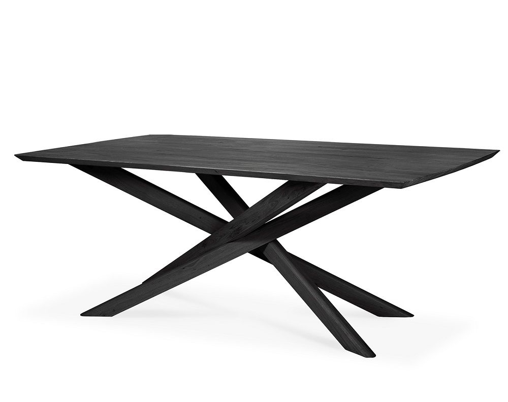 Mikado Table à manger rectangulaire Chêne noir Ethnicraft