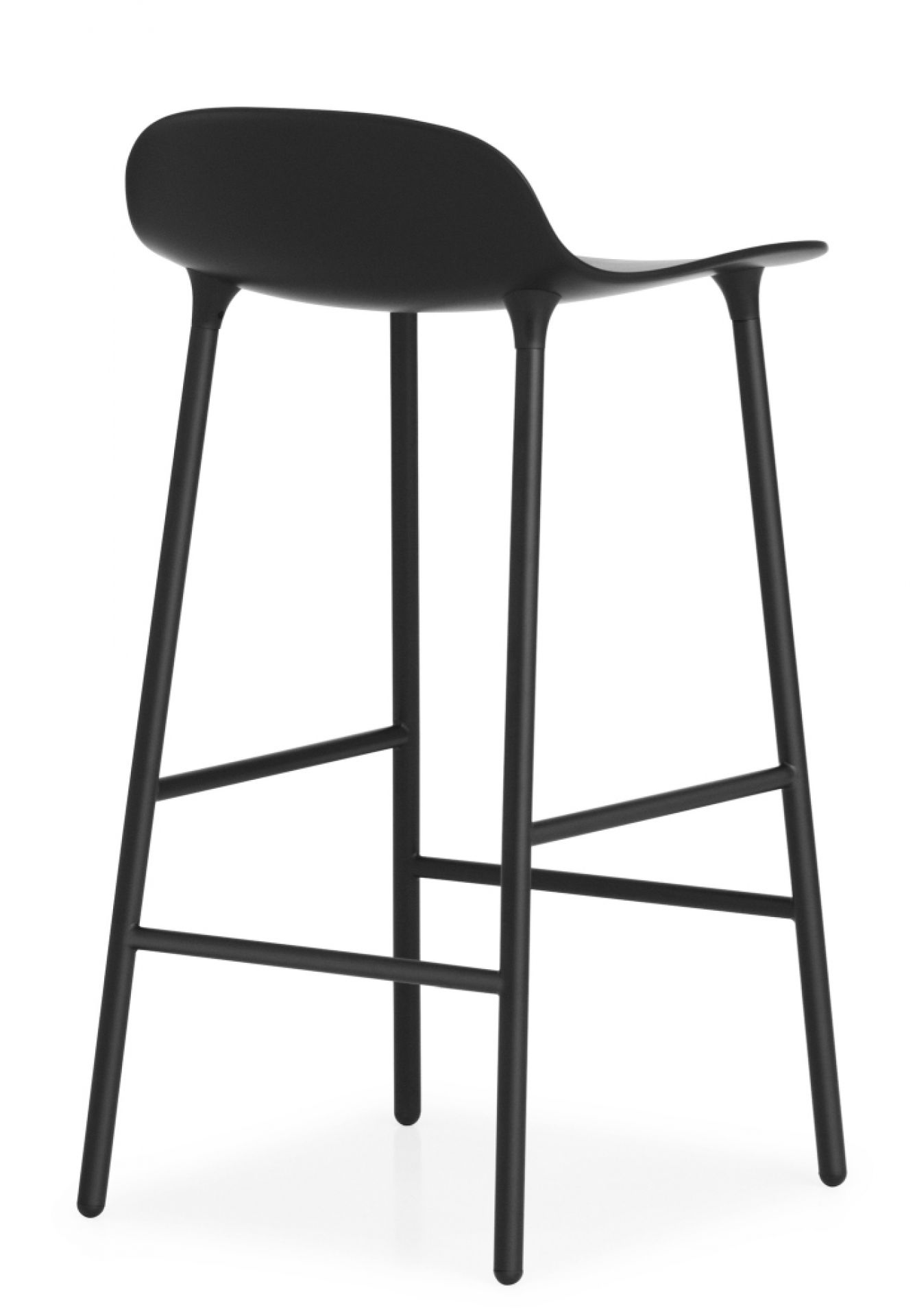 Form Barstool tabouret de bar H 65 cm Acier Normann Copenhagen