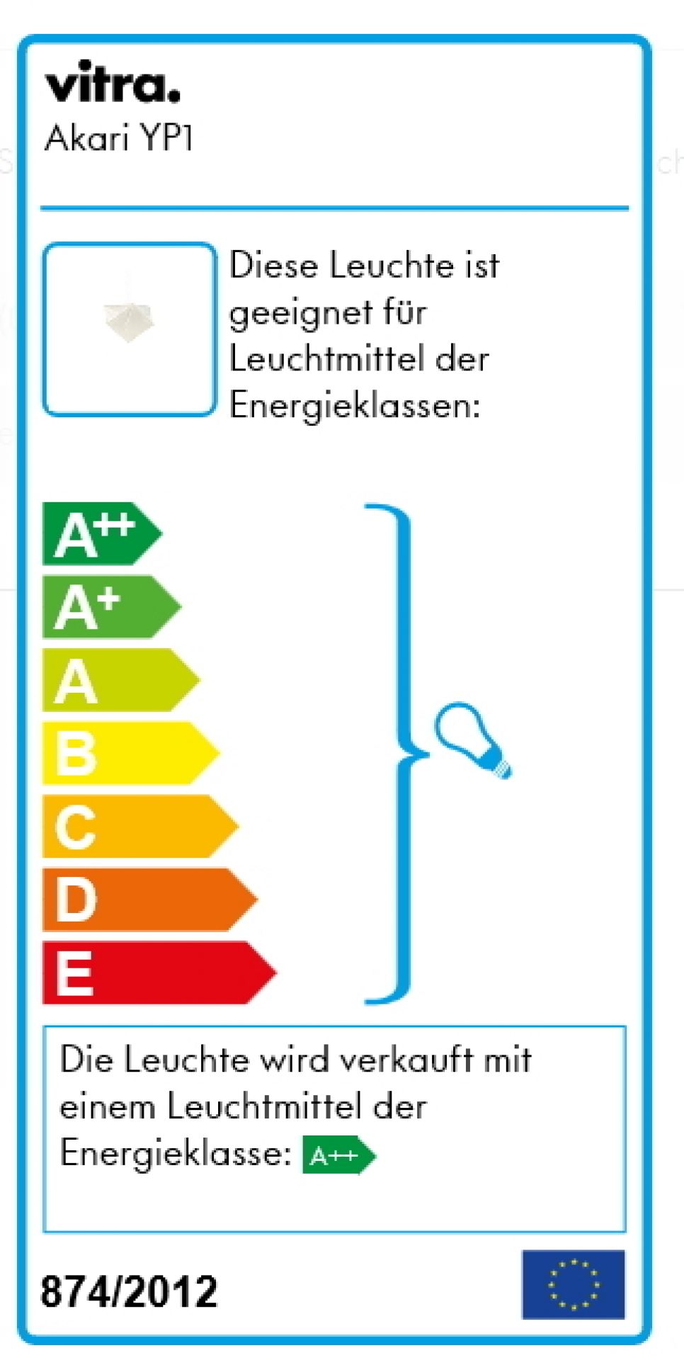 Akari YP1 Lampe de suspendue Vitra OFFRE SPECIALE