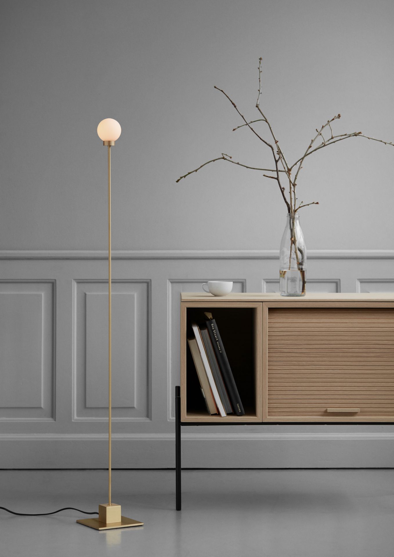 Snowball Floor lampadaire noir Northern