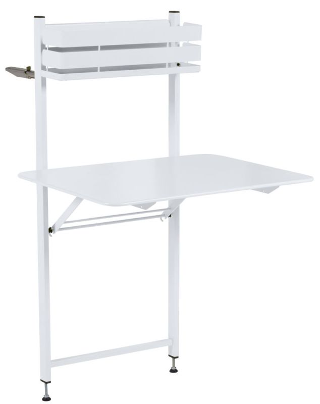 Table de bistrot d'extérieur pour balcon blanc coton Fermob OFFRE SPECIALE