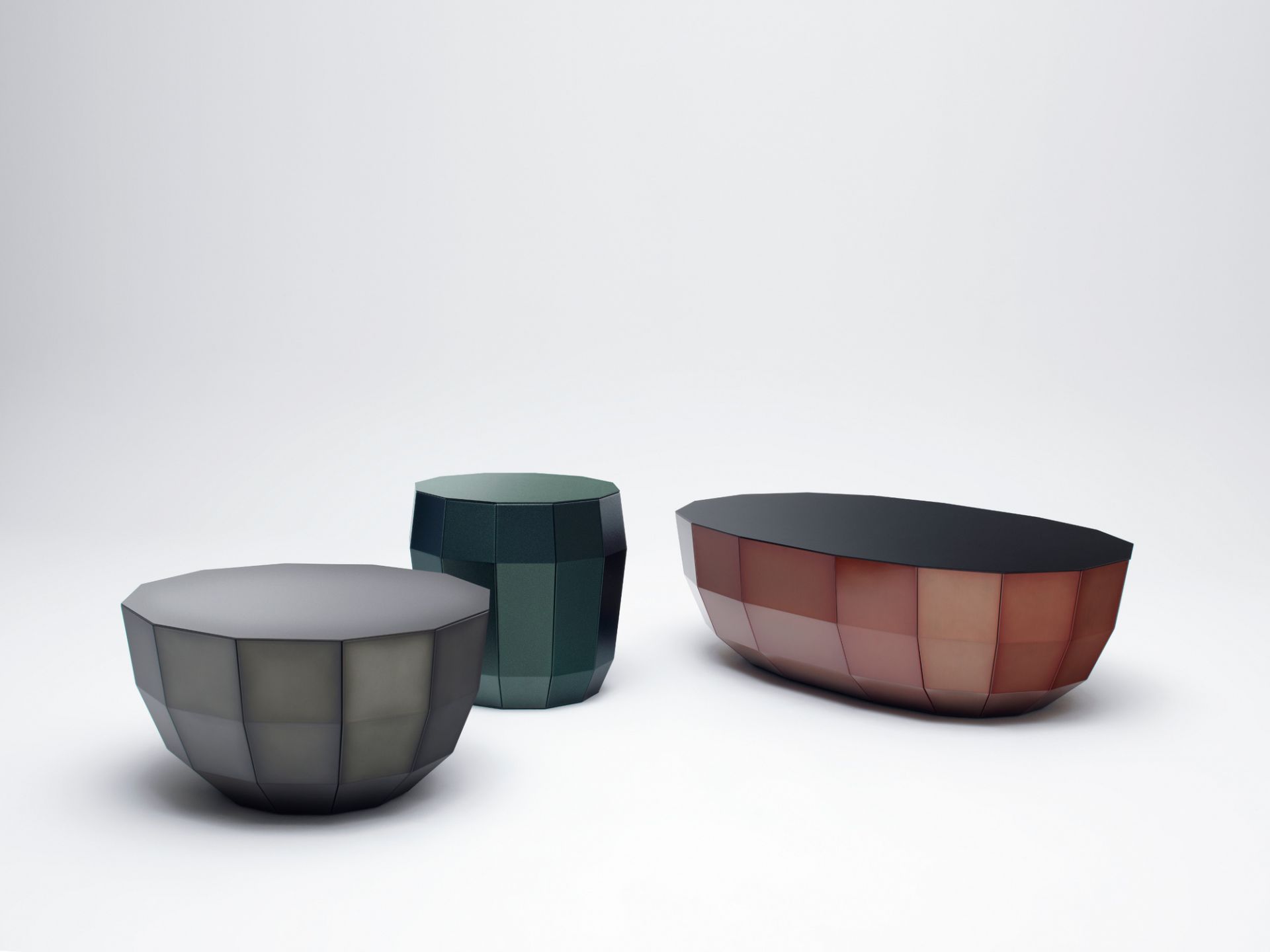 MO 08 table basse fumée mat Müller Möbelfabrikation - QUICK SHIP