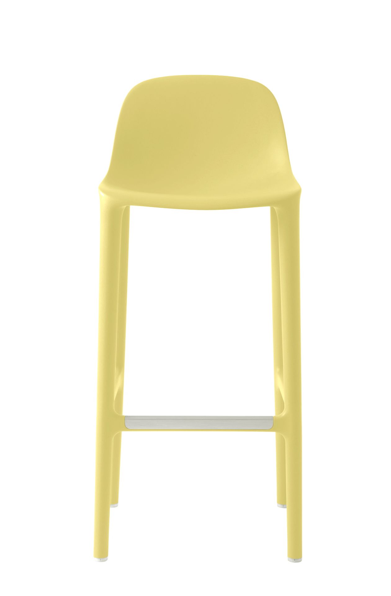 Broom Barstool tabouret de bar Jaune beurre Emeco