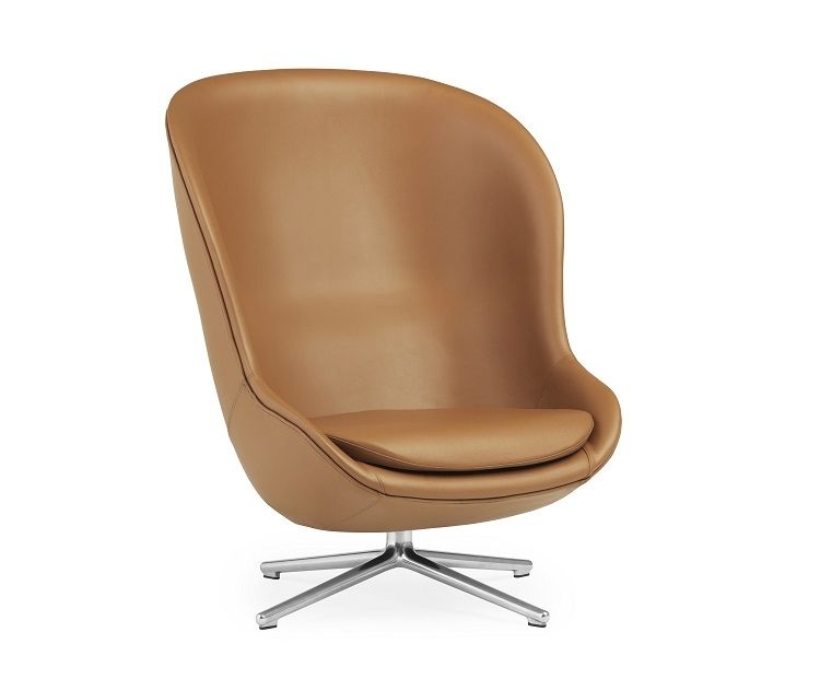 Hyg Lounge Chair High Swivel Fauteuil Normann Copenhagen
