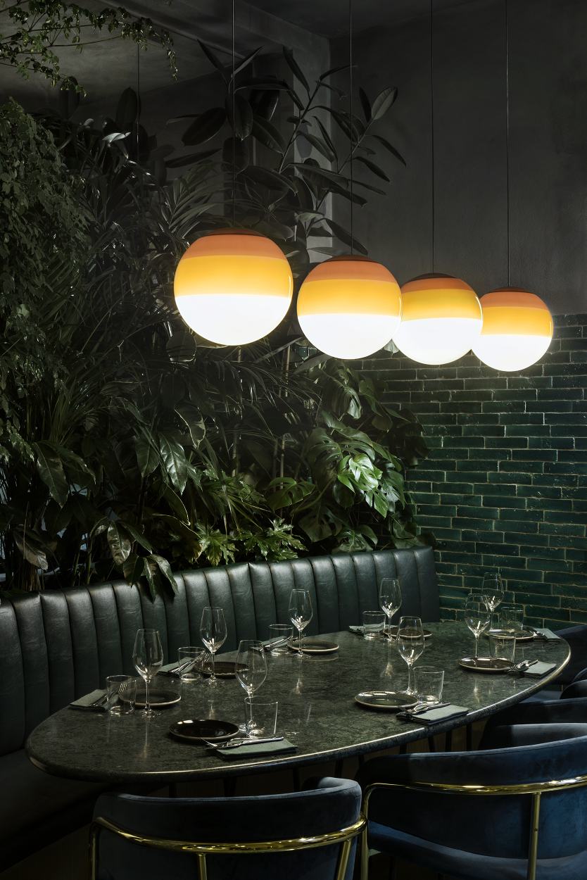 Dipping Light 40 LED Suspension marset Ambre