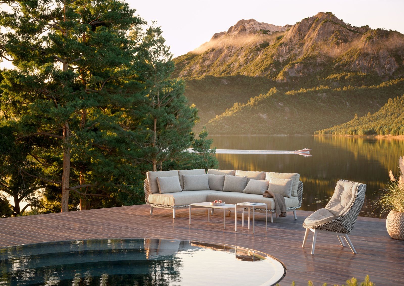 MBARQ Outdoor Canapé module gauche DEDON