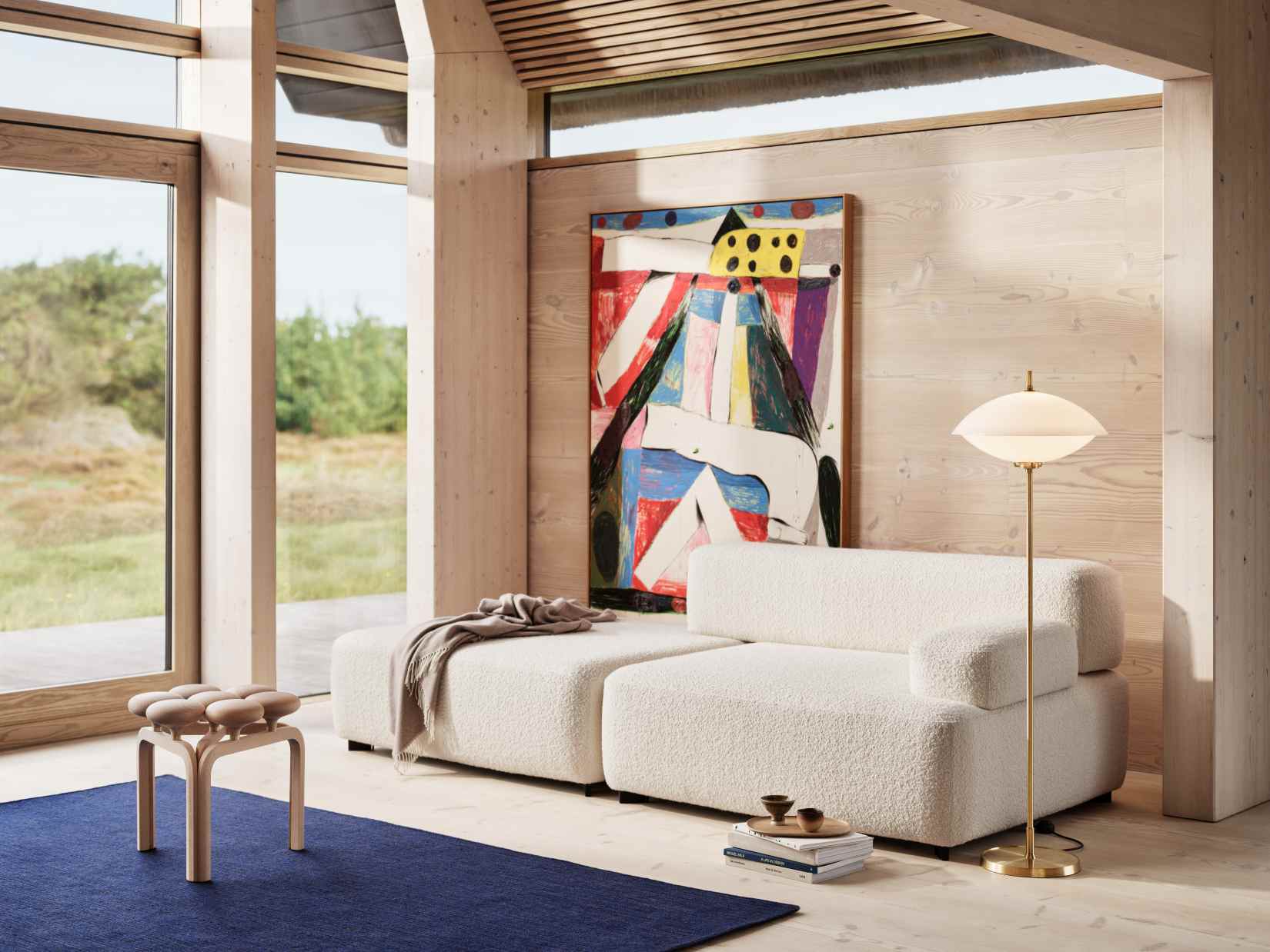 Clam Floor lamp lampadaire Fritz Hansen 