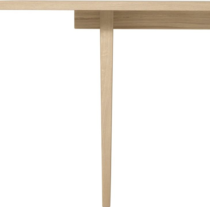 Private Table à manger rectangulaire 260 placage en chêne teinté clair Gubi