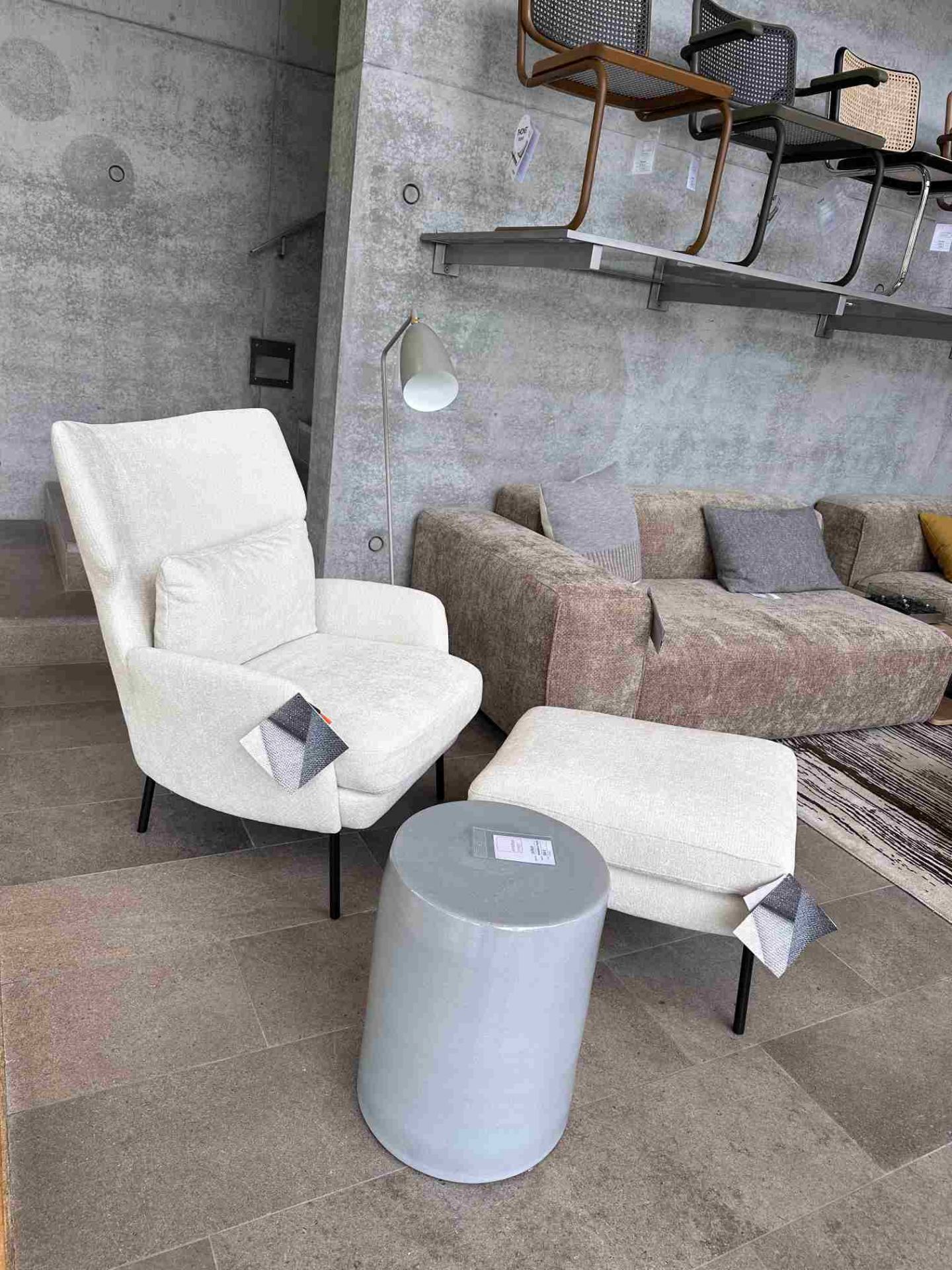 Seatrelax fauteuil & ottoman modèle maison ed design