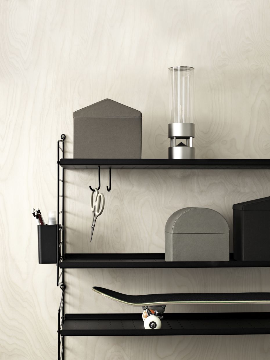 Étagère individuelle en métal bord bas L 78 cm String Furniture   
