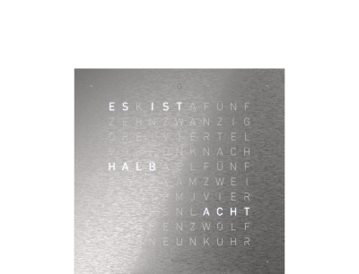 Cache avant pour l'horloge de table Earth 13.5 Allemande QLOCKTWO