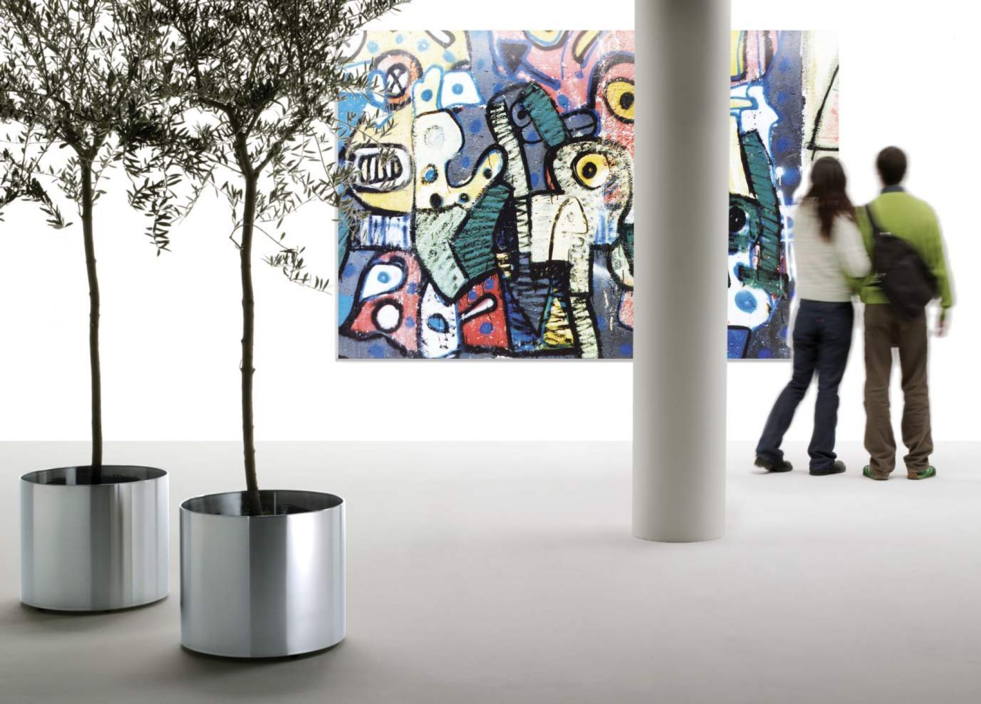 Nox Flora Pot de fleurs sur roulettes Rexite