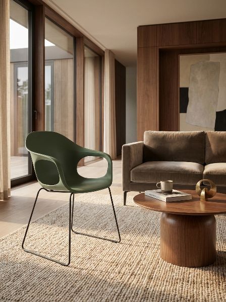 Fauteuil Elephantino piètement à patins Kristalia