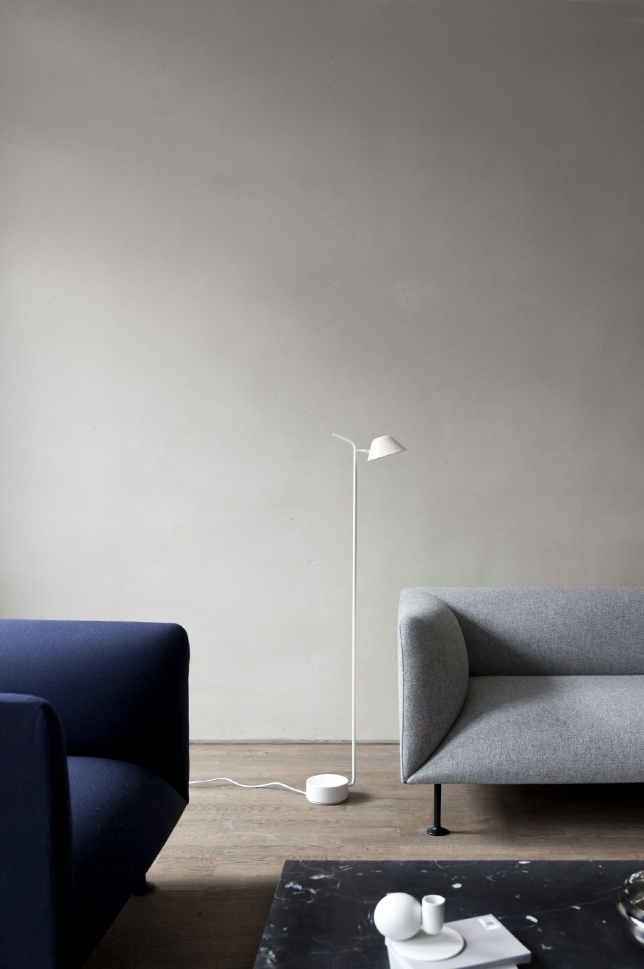 Peek Floor Lamp Lampadaire Audo Blanc