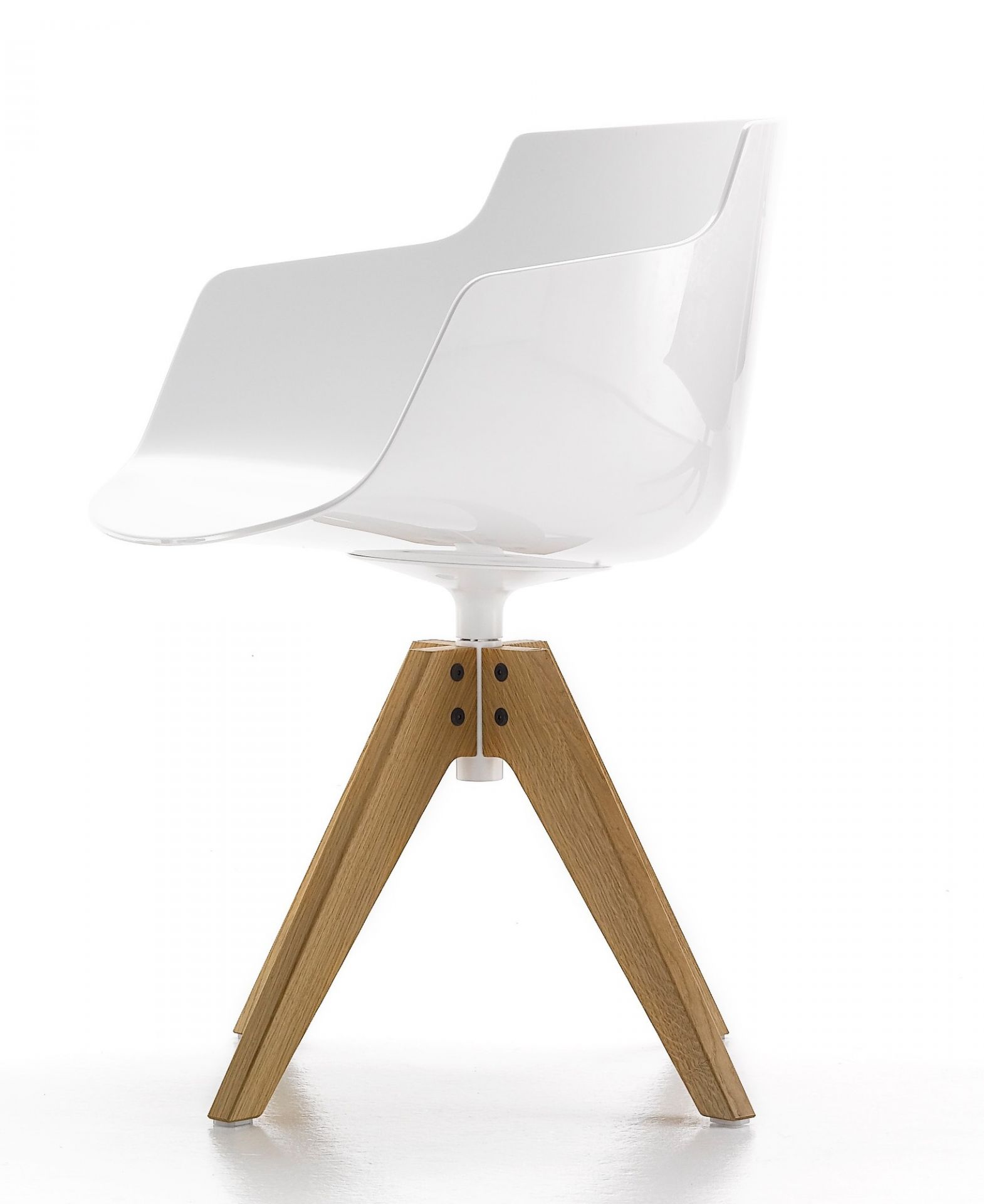 Flow Chair chaise 4 jambes VN chêne MDF Italia 