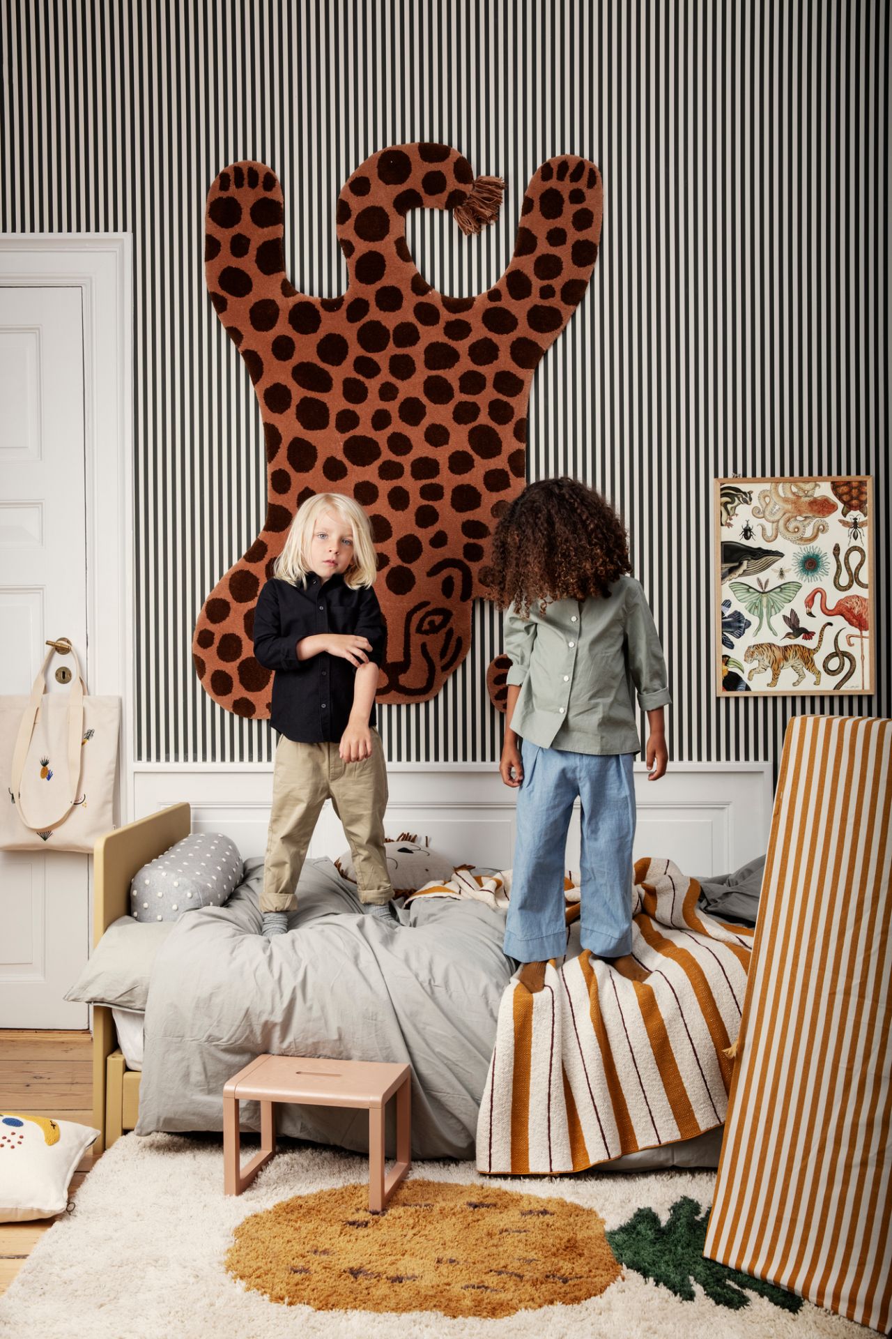 Safari Tufted Rug Tapis capitonné Leopard Ferm Living