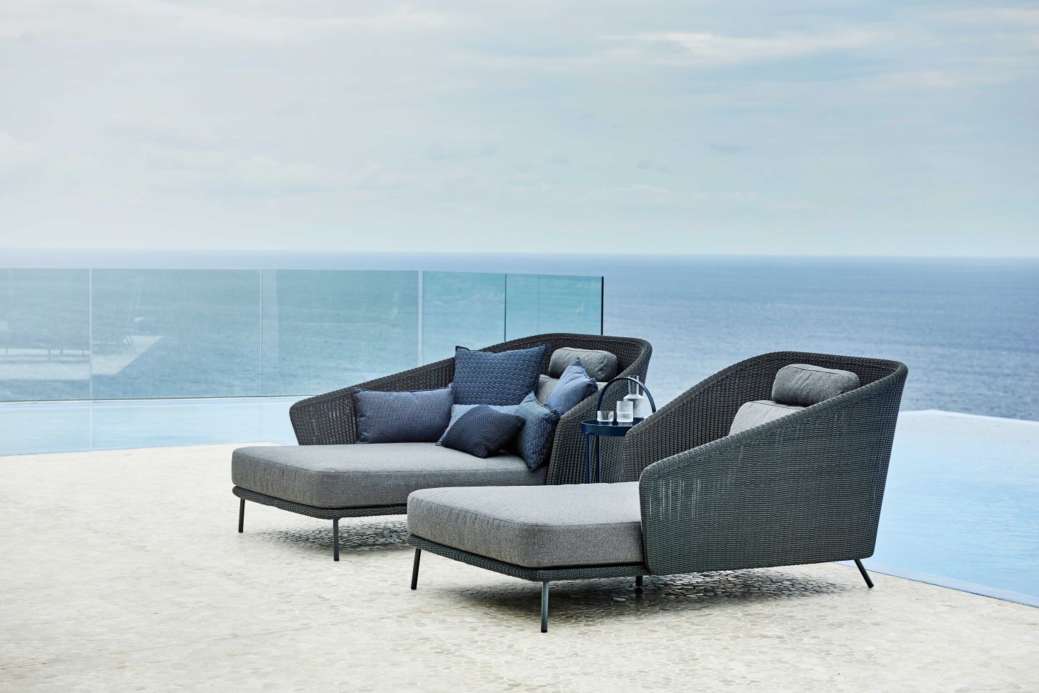 Mega Outdoor Daybed Dossier droit Cane-Line