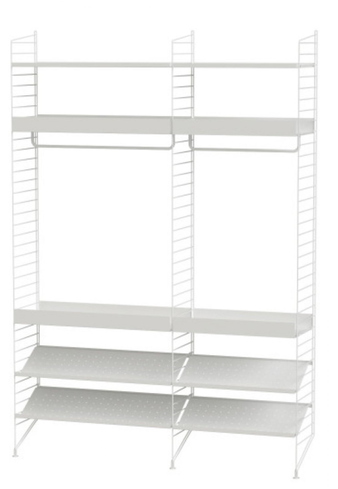 Système de rayonnage au sol de la chambre à coucher à cordes C String Furniture