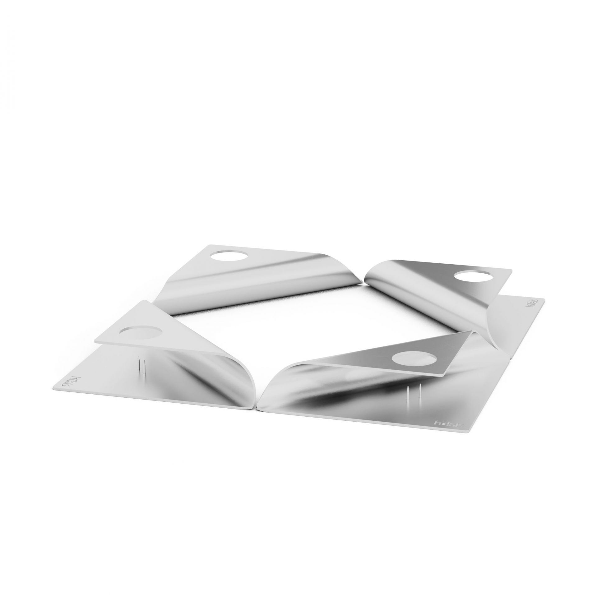 Square Candle Ensemble de 4 chandeliers argentés Höfats OFFRE SPECIALE
