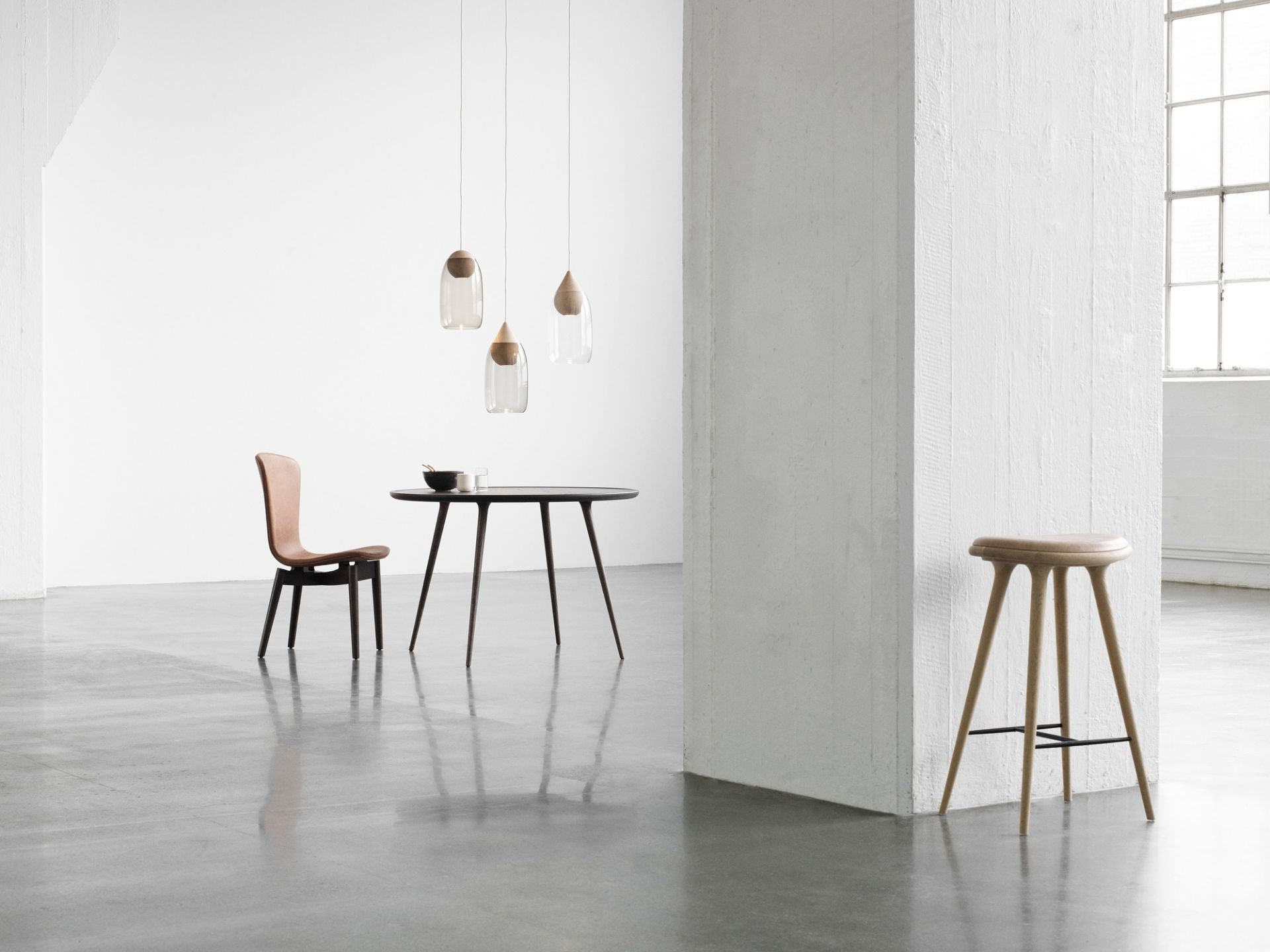 Salle à manger Accent Table chêne mat Mater naturel